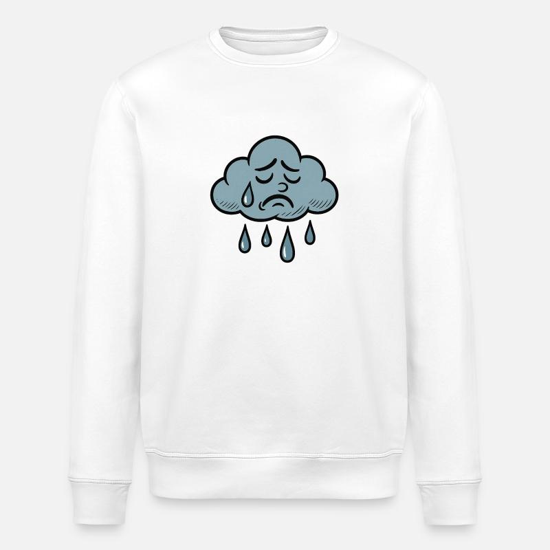 Sad Cloud – When It's Just Too Much - Stanley/Stella ROLLER Unisex Organic Sweatshirt - white