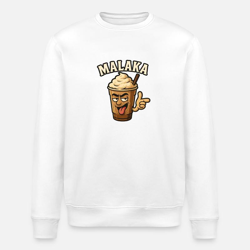 Malaka - Stanley/Stella Unisex Bio-Sweatshirt ROLLER - Weiß