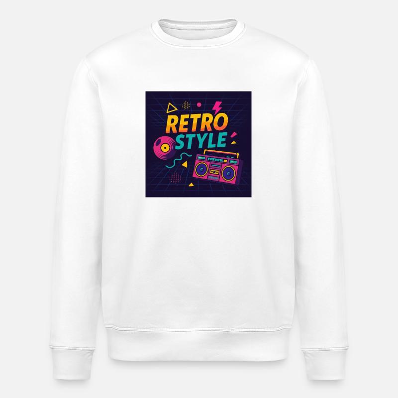 Retro Style – Mixtape Edition - Stanley/Stella Unisex Bio-Sweatshirt ROLLER - Weiß