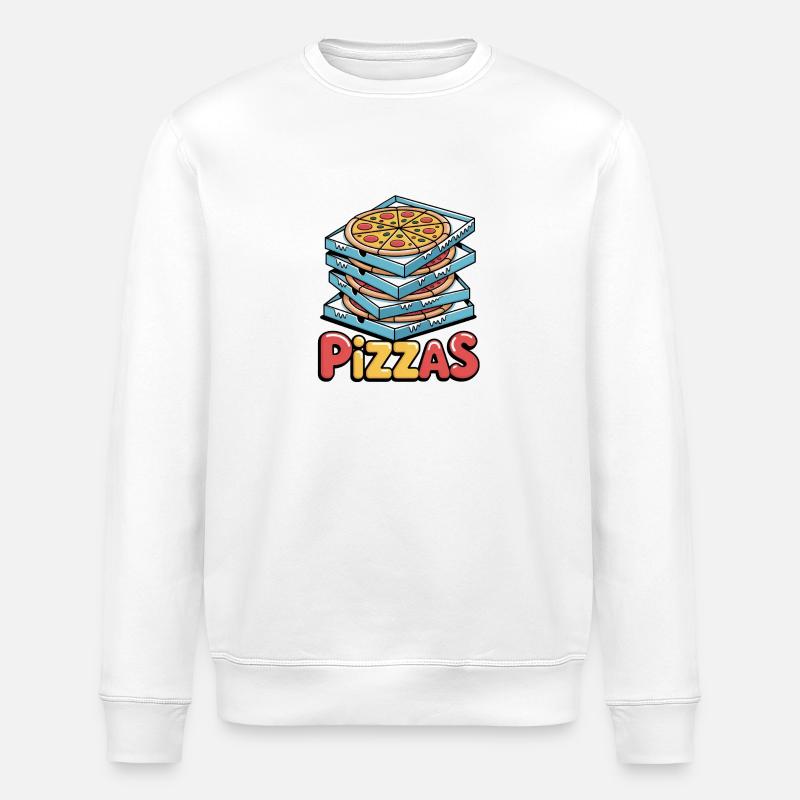 Pizzas by Ruehl - Stanley/Stella Unisex Bio-Sweatshirt ROLLER - Weiß