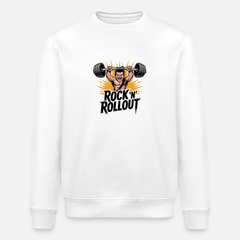 Rock ’n Rollout - Stanley/Stella Unisex Bio-Sweatshirt ROLLER - Weiß