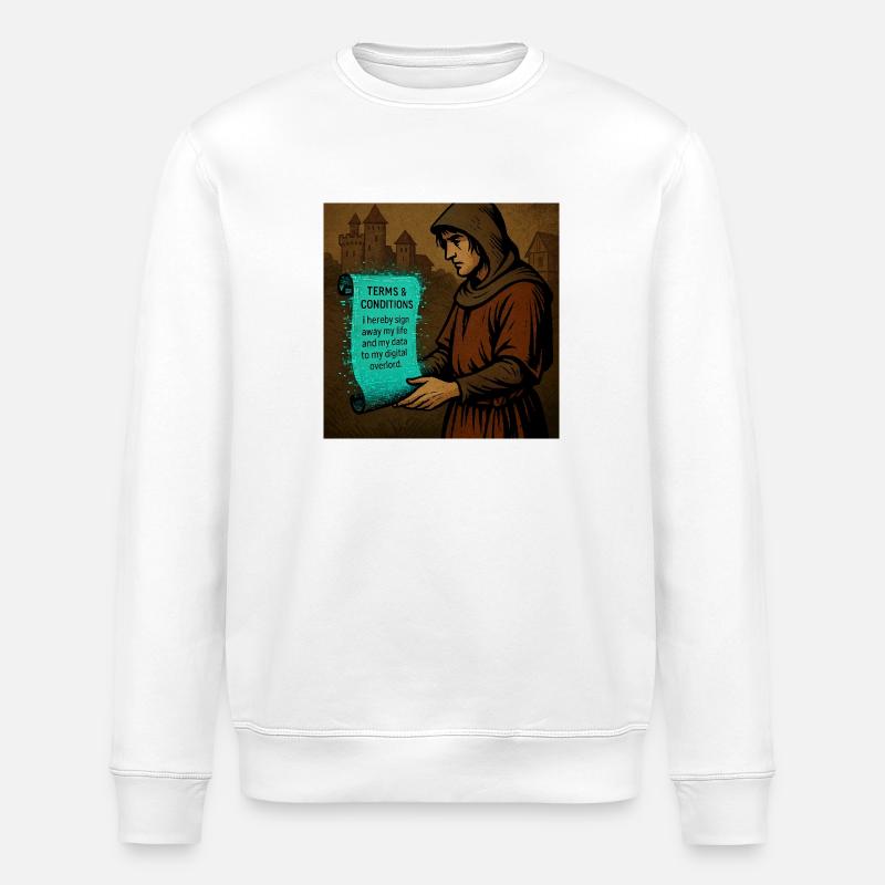 Méfiez-vous des petits caractères. - Sweat bio ROLLER Stanley/Stella Unisexe - blanc