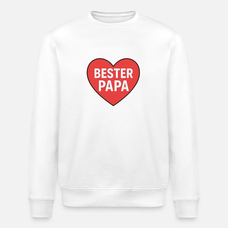 BESTER PAPA - Stanley/Stella Unisex Bio-Sweatshirt ROLLER - Weiß
