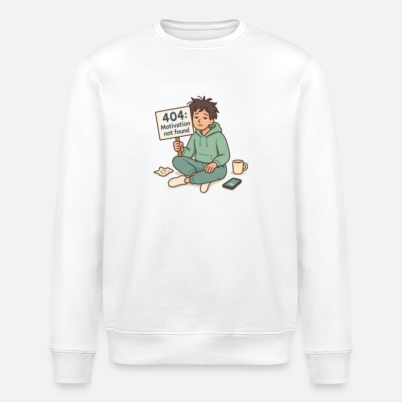 404: Motivation not found. - Stanley/Stella Unisex Bio-Sweatshirt ROLLER - Weiß