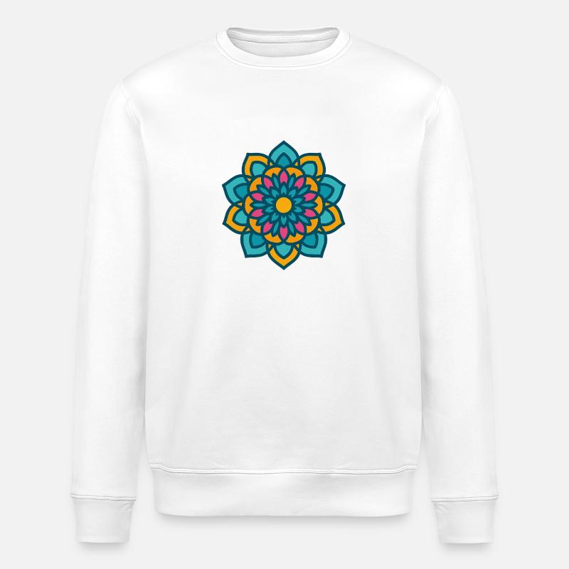 Mándala - Stanley/Stella Unisex Bio-Sweatshirt ROLLER - Weiß
