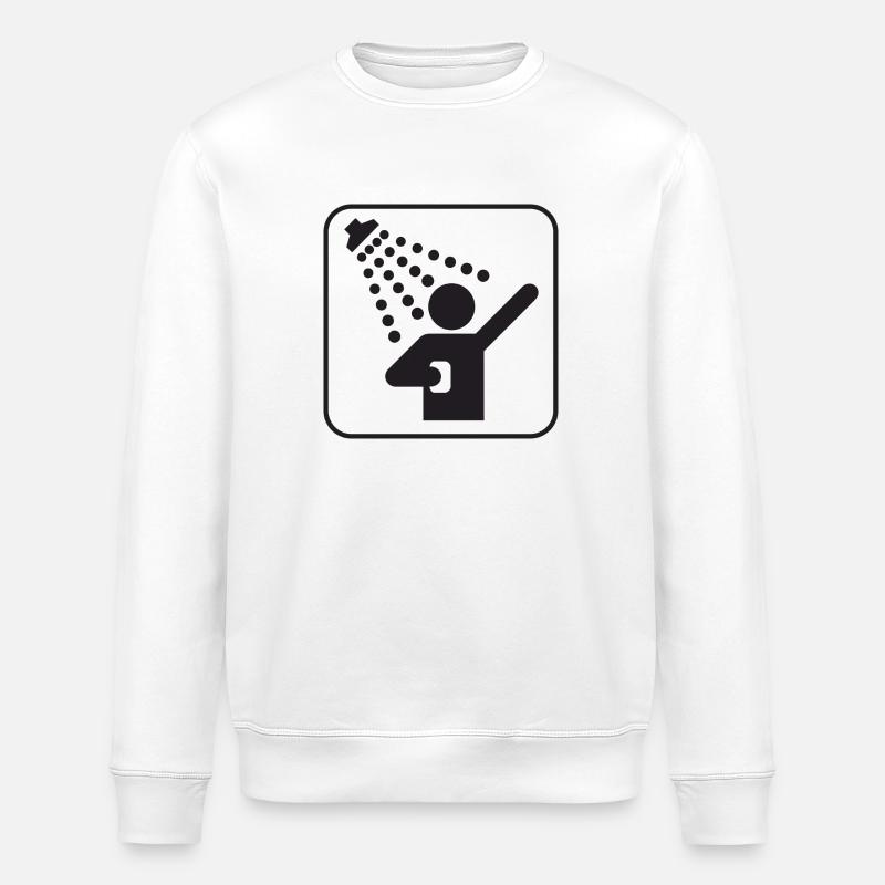 Duschen - Stanley/Stella Unisex Bio-Sweatshirt ROLLER - Weiß
