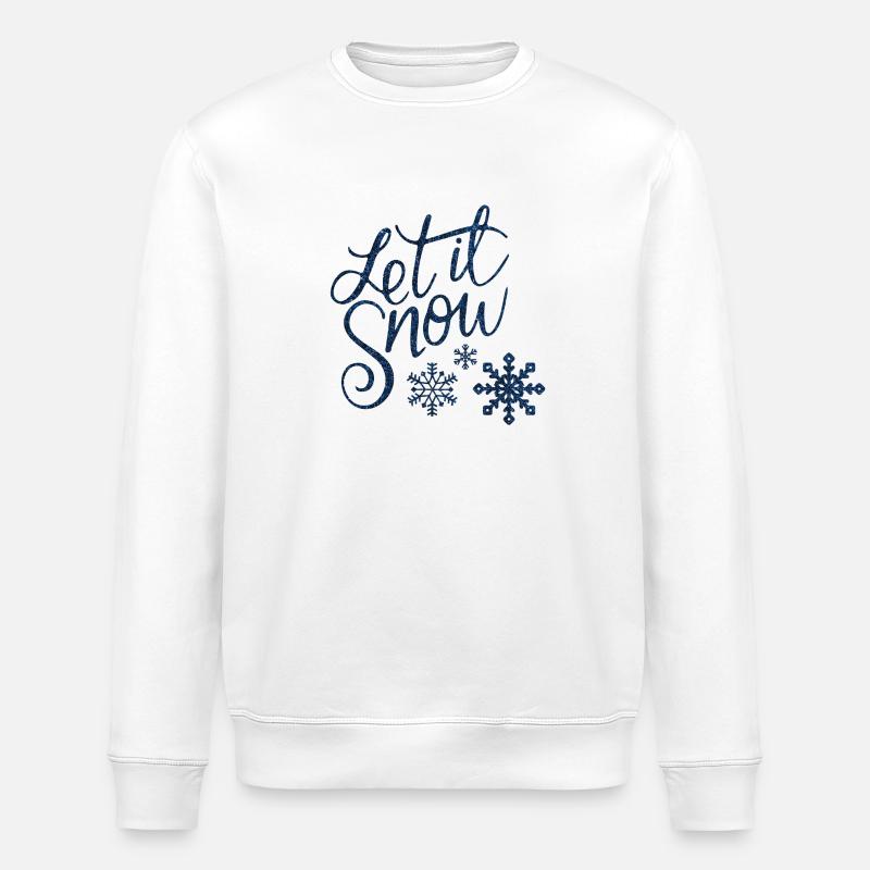 Let it snow - Stanley/Stella Unisex Bio-Sweatshirt ROLLER - Weiß