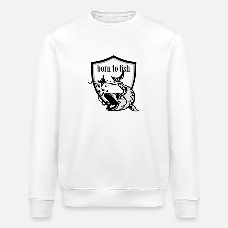 pêcheur à la ligne - Sweat bio ROLLER Stanley/Stella Unisexe - blanc