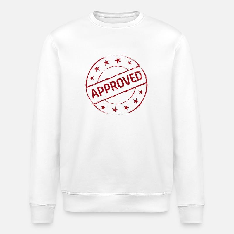 Approved Symbol Gift Gift Idea - Stanley/Stella ROLLER Unisex Organic Sweatshirt - white