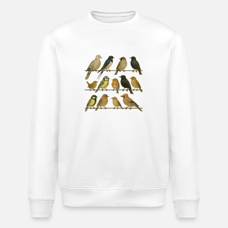 Vogelbeobachter Vogelliebhaber - Stanley/Stella Unisex Bio-Sweatshirt ROLLER - Weiß