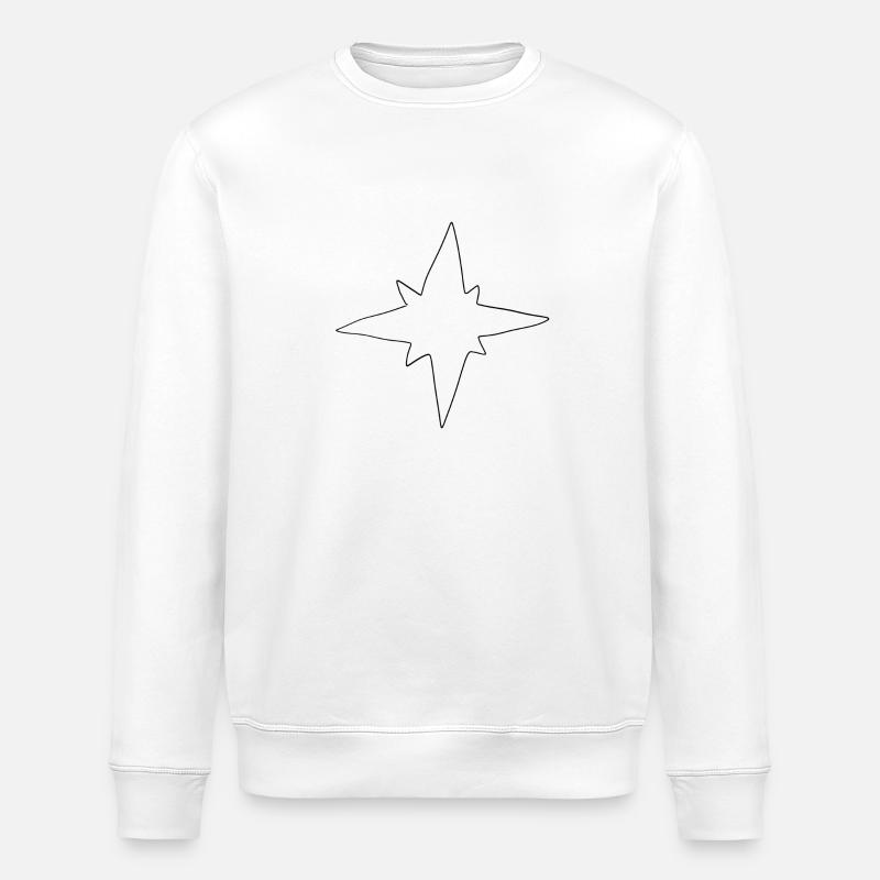 Stern Symbol cartoon - Stanley/Stella Unisex Bio-Sweatshirt ROLLER - Weiß