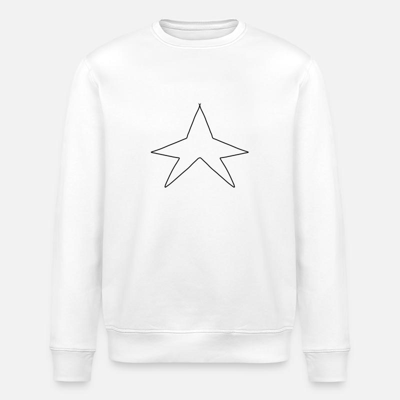 Stern form symbol - Stanley/Stella Unisex Bio-Sweatshirt ROLLER - Weiß
