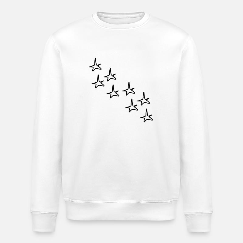 Star Shape Star Shape Symbol - Stanley/Stella ROLLER Unisex Organic Sweatshirt - white