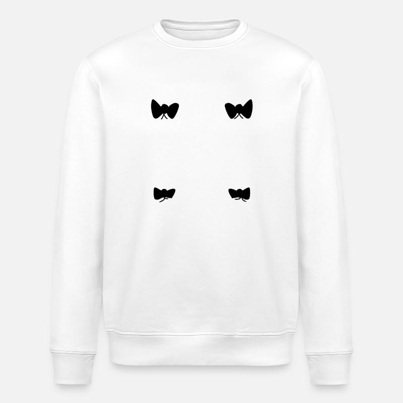 Loops Pattern Shapes Symbol - Stanley/Stella ROLLER Unisex Organic Sweatshirt - white