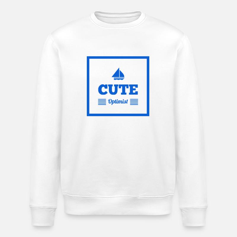 Positiv denken Geschenkidee - Stanley/Stella Unisex Bio-Sweatshirt ROLLER - Weiß