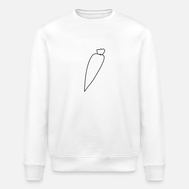 Aliment symbole de carotte - Sweat bio ROLLER Stanley/Stella Unisexe - blanc