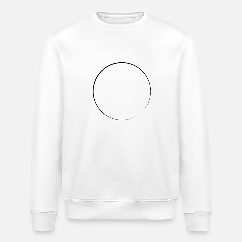 Circle shape icon - Stanley/Stella ROLLER Unisex Organic Sweatshirt - white