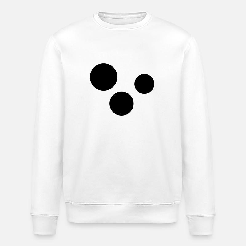 drei kreise kreis - Stanley/Stella Unisex Bio-Sweatshirt ROLLER - Weiß