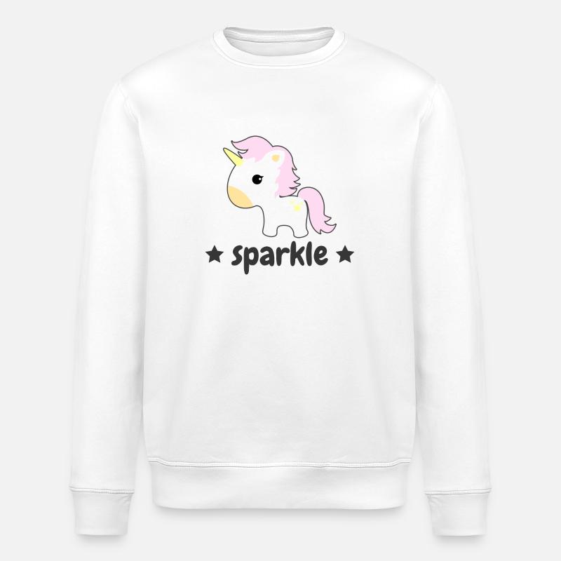 licorne - Sweat bio ROLLER Stanley/Stella Unisexe - blanc