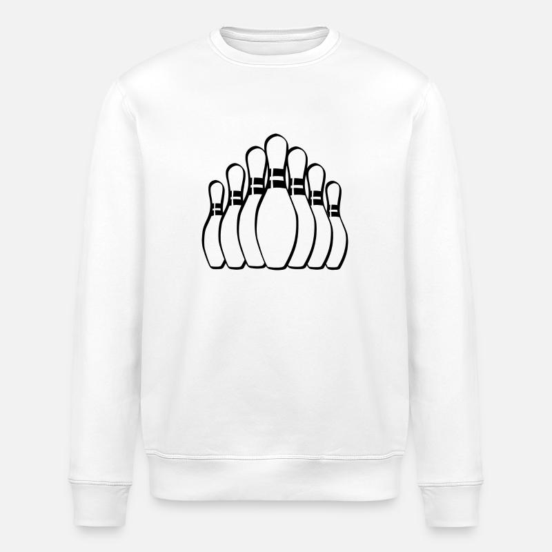 bowling - Sweat bio ROLLER Stanley/Stella Unisexe - blanc
