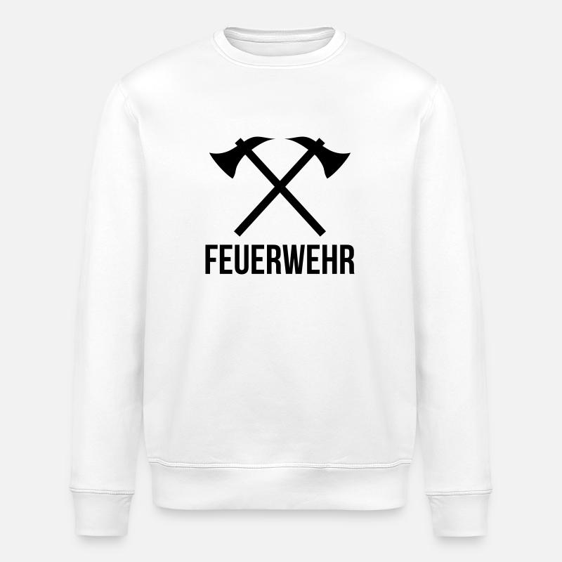 feuerwehr - Stanley/Stella Unisex Bio-Sweatshirt ROLLER - Weiß
