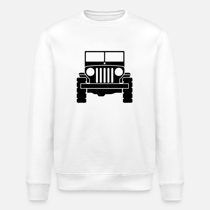 Jeep - Geländewagen - Stanley/Stella Unisex Bio-Sweatshirt ROLLER - Weiß