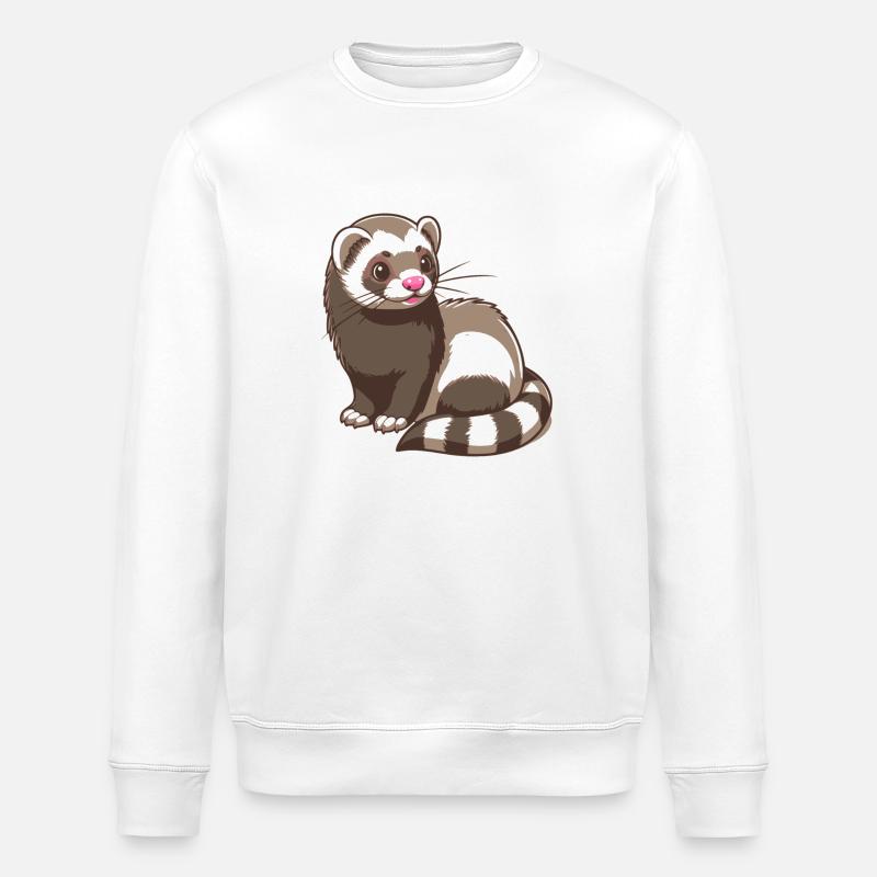 Frettchen - Stanley/Stella Unisex Bio-Sweatshirt ROLLER - Weiß