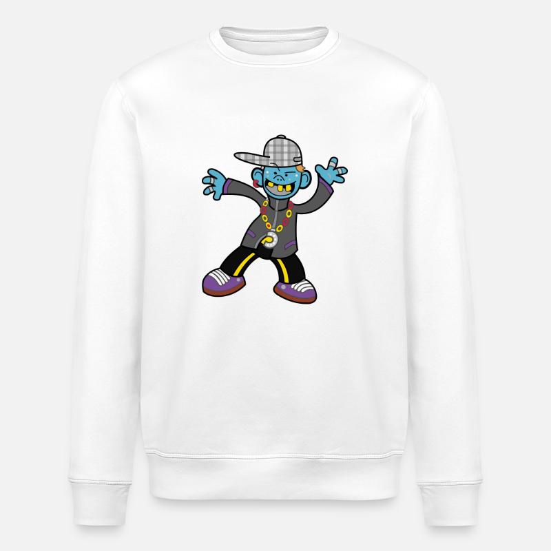 Lustiger Junge - Stanley/Stella Unisex Bio-Sweatshirt ROLLER - Weiß