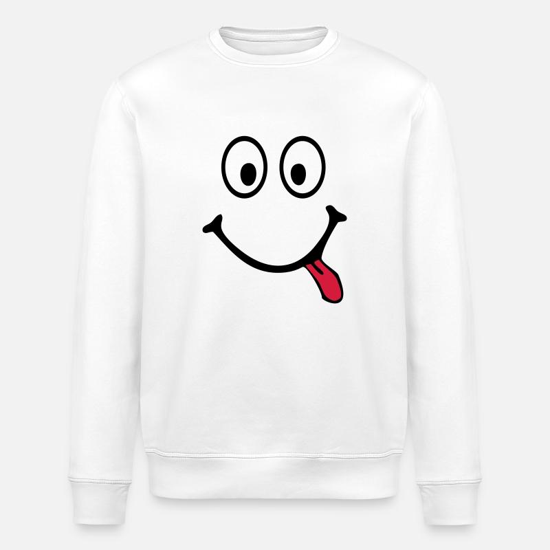 smiley - Sweat bio ROLLER Stanley/Stella Unisexe - blanc