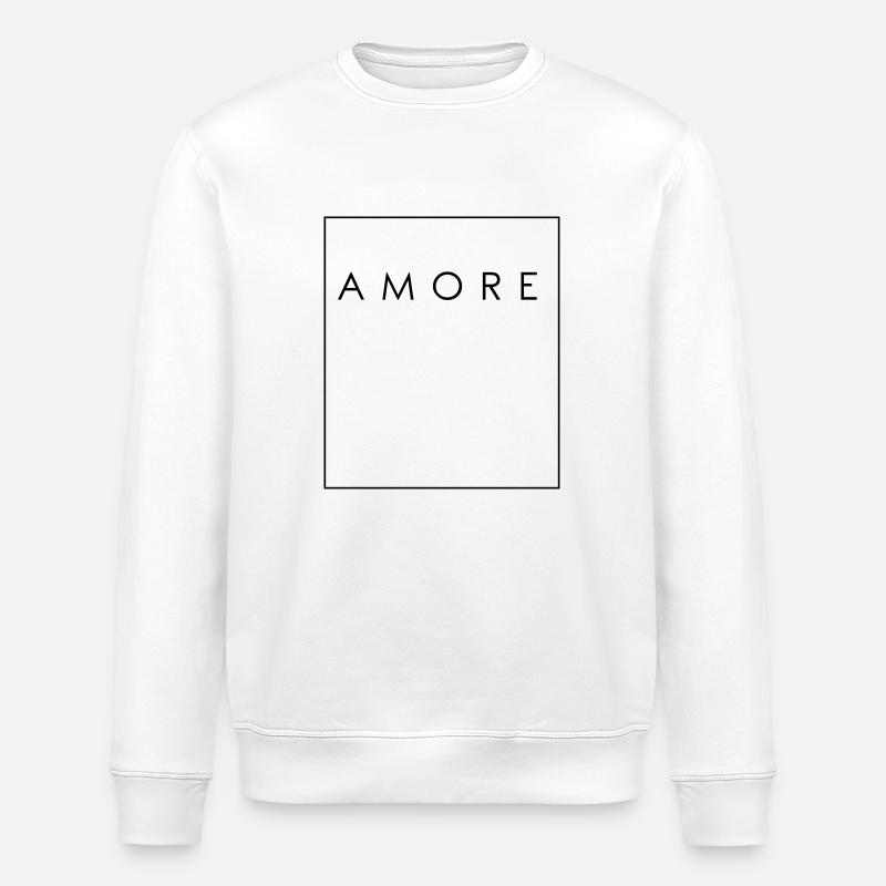 AMORE - Liebe - Stanley/Stella Unisex Bio-Sweatshirt ROLLER - Weiß