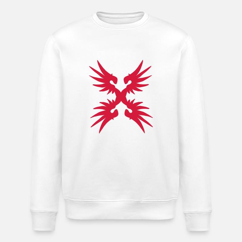 wing_cross_vec_1fr - Sweat bio ROLLER Stanley/Stella Unisexe - blanc