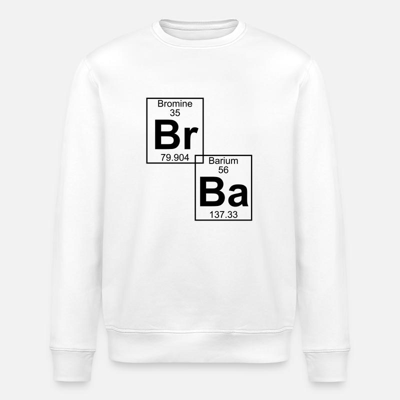 Br-Ba (brba) - Full - Sweat bio ROLLER Stanley/Stella Unisexe - blanc