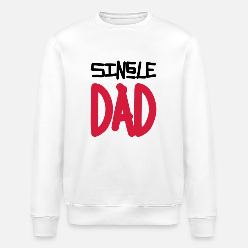 Single Dad - Stanley/Stella Unisex Bio-Sweatshirt ROLLER - Weiß