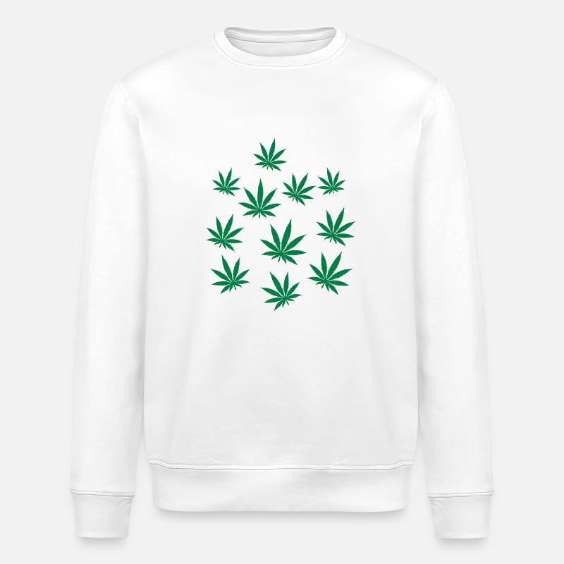 Marihuana - Stanley/Stella Unisex Bio-Sweatshirt ROLLER - Weiß