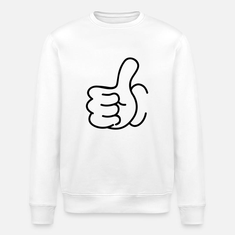 thumb_up_f1 - Stanley/Stella Unisex Bio-Sweatshirt ROLLER - Weiß