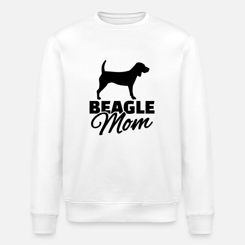 Beagle Mom - Sweat bio ROLLER Stanley/Stella Unisexe - blanc