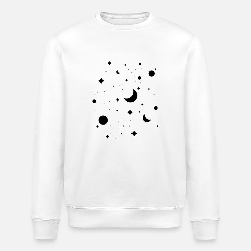 Sternenhimmel - Stanley/Stella Unisex Bio-Sweatshirt ROLLER - Weiß