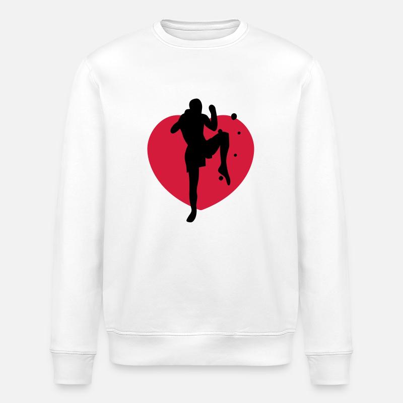 muay thai - Stanley/Stella Unisex Bio-Sweatshirt ROLLER - Weiß