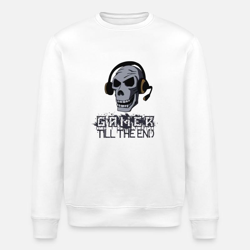Gamerskull - Stanley/Stella Unisex Bio-Sweatshirt ROLLER - Weiß