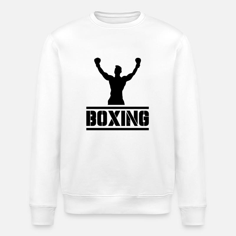 Boxe - Sweat bio ROLLER Stanley/Stella Unisexe - blanc