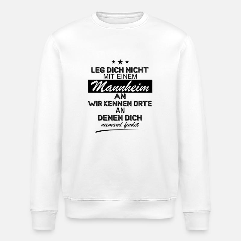 Mannheim Monnem Mannheimat - Stanley/Stella Unisex Bio-Sweatshirt ROLLER - Weiß