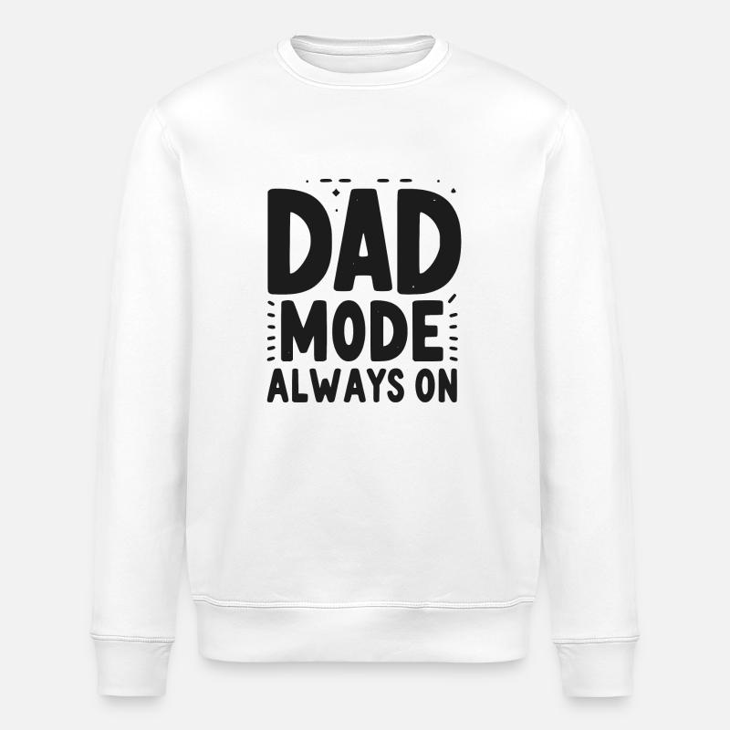 Papa-Modus: Immer eingeschaltet - Stanley/Stella Unisex Bio-Sweatshirt ROLLER - Weiß