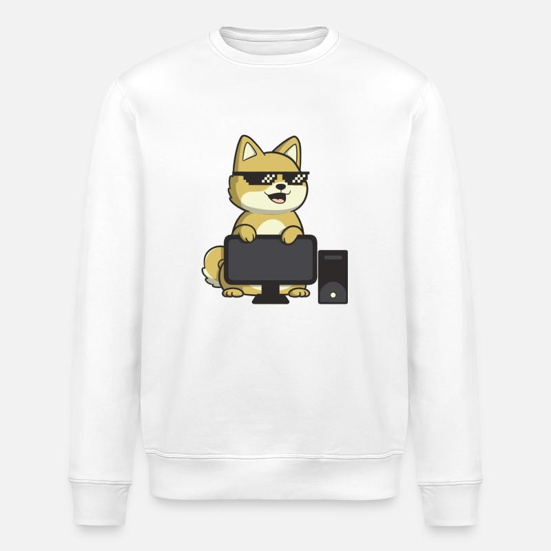 Magic Degen - Computer - Stanley/Stella Unisex Bio-Sweatshirt ROLLER - Weiß
