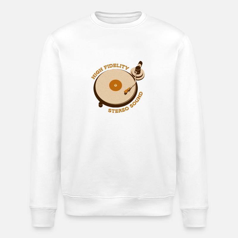 Reto Turntable - Stanley/Stella ROLLER Unisex Organic Sweatshirt - white