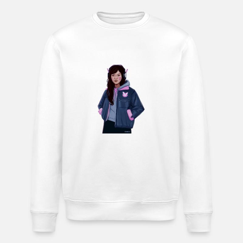 D Va - Stanley/Stella ROLLER Unisex Organic Sweatshirt - white