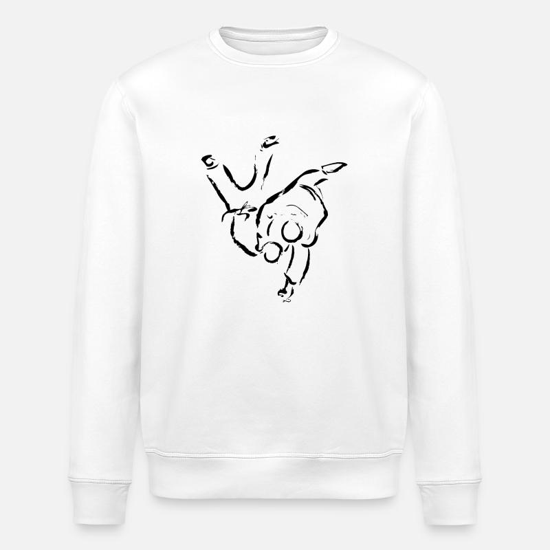 HANE Goshi NOIR - Sweat bio ROLLER Stanley/Stella Unisexe - blanc
