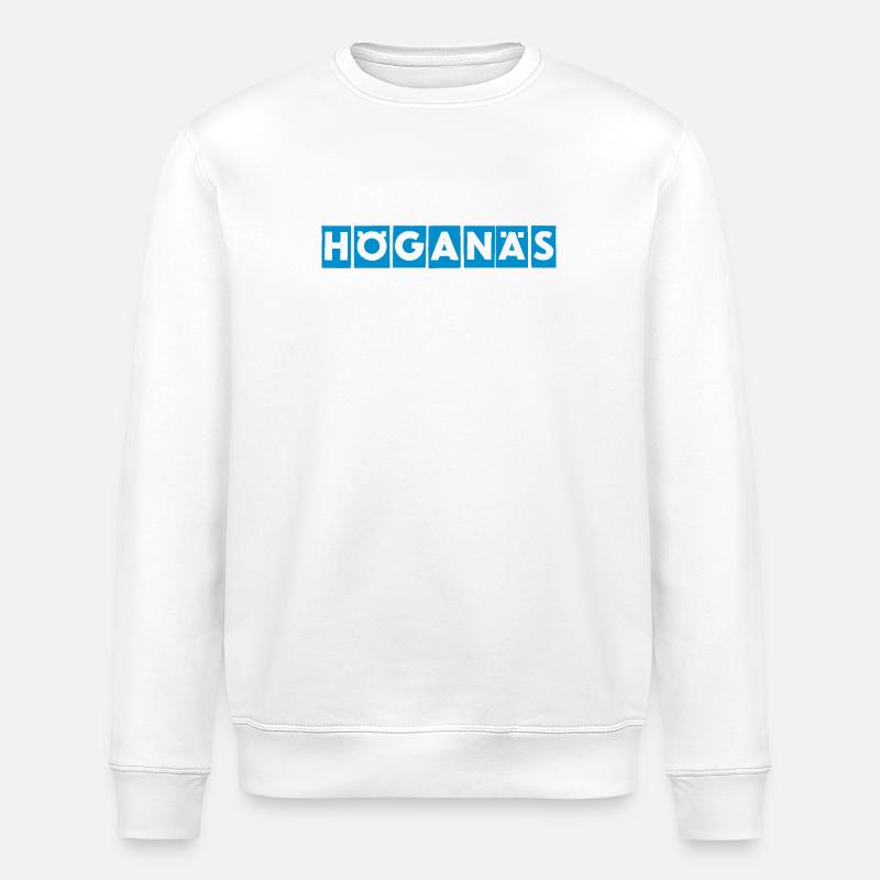 Höganäs Skåne Sky Blue - Sweat bio ROLLER Stanley/Stella Unisexe - blanc