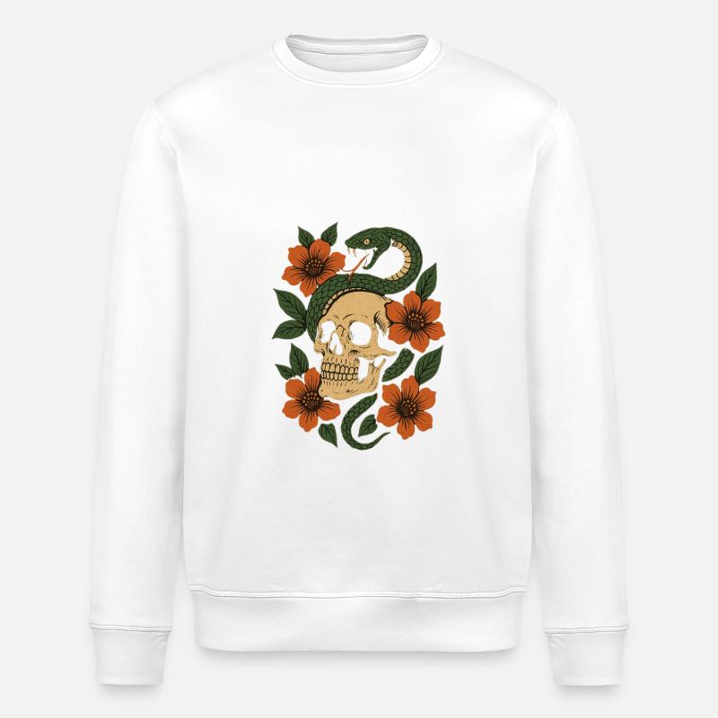 Morsure éternelle - Sweat bio ROLLER Stanley/Stella Unisexe - blanc