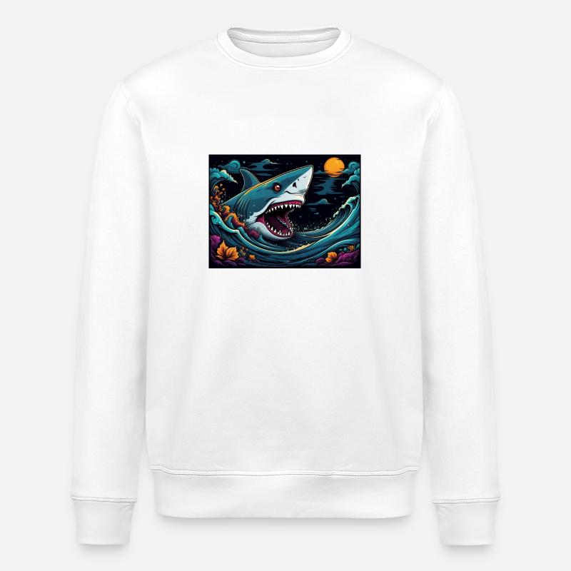 REQUIN - Sweat bio ROLLER Stanley/Stella Unisexe - blanc