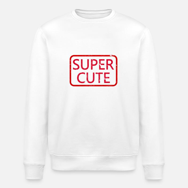 Super Cute - Stanley/Stella Unisex Bio-Sweatshirt ROLLER - Weiß